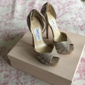 Jimmy Choo Swarovski crystal heels